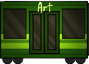 train to art page